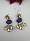 Gold Kundan, Stone Chandelier Drop Earrings, Bridal, Moissanite, CZ, Designer jewelry