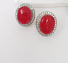 Cubic Zirconia, American Diamond,Doublet stone studs earrings, Indian Jewelry