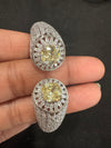 Openable Designer Cuff bracelet with Stones, American Diamonds, crystal stones, CZ, Fits size upto 2.6"