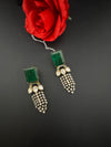 Cubic Zirconia, Kundan, Doublet Stone Chandelier Drop Earrings, Moissanite, CZ, Designer jewelry