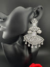 Premium Cubic Zirconia Chandelier Oversized earrings is designer Inspired, Statement Long earring, Bridal, Party, Wedding jewelry,