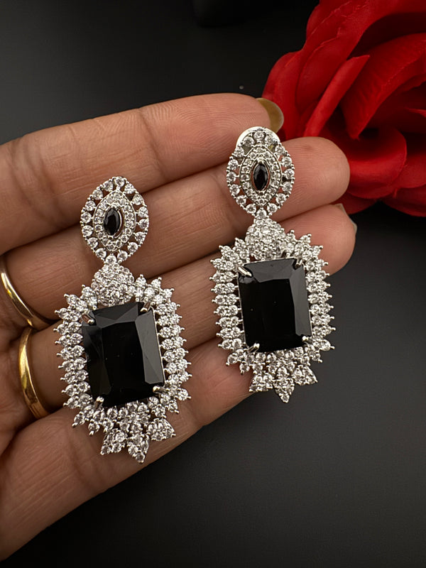 Premium Cubic Zirconia Chandelier earrings in Crystal stones, Cubic Zirconia, Swarovski designer Inspired Statement Drop Dangle earrings