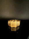 Brushed finished Gold Cuff Chunky Bracelet Bangle, Anti Tarnish, fits sizes upto 2.6"