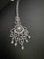 Silver Cubic Zirconia/Diamond Tikka, Indian Maang Tikka, Headpiece, Bridal jewelry (Copy)