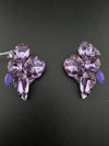 Crystals geometric shapes in unique setting Designer stud earrings, Indian Jewelry