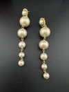 Premium High Quality Pearls long drop earrings is designer inspired/Long pearls Earrings for party wear/Bridesmaid gift/wedding jewelry