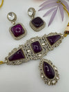 Premium Moissanite Kundan, CZ, Doublet stones Designer Choker necklace