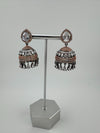 Premium Victorian Polish andRose Gold color Jhumka with Cubic Zirconia in unique setting