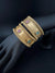 Amrapali inspired Designer Openable Broad bangle in Matt Gold finish set of 2
