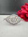Openable Designer bracelet with Pearls, crystal stones, CZ Nano setting, Fits size upto 2.6"
