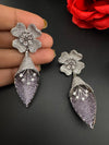 Premium Nano Setting Cubic Zirconia 3D earrings in Spear Drop, stylish, designer Inspired Statement Dangle earring/Bridal Bridesmaid earring