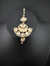 Pearls, Kundan Tikka, Indian Maang Tikka, Headpiece, Bridal jewelry