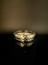 Brushed finished Gold Chunky Cuff Bracelet Bangle, Anti Tarnish, fits sizes upto 2.6"
