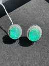 Cubic Zirconia, American Diamond,Doublet stone studs earrings, Indian Jewelry