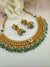 Rajwadi Gold necklace set with jhumka, in kundan and pearls, Indian Bridal Jewelry set