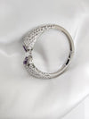 Openable Designer Cuff bracelet with Stones, American Diamonds, crystal stones, CZ, Fits size upto 2.6"