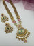 Rajwadi Kundan Enamel Stones Gold Necklace Set, Indian Bridal Rani Haar