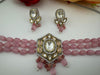 Tyaani Inspired Premium Fusion necklace with HQ Kundan, onyx beads and natural stones