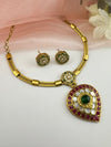 MOP, Cubic Zirconia, Stones Amrapali inspired necklace set, Indian Bridal Jewelry
