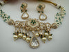 Tyaani Inspired Premium fusion Necklace Choker ser with HQ kundan, Mother of Pearls, pearls