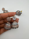 Premium Victorian Polish andRose Gold color Jhumka with Cubic Zirconia in unique setting