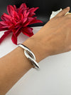 Brushed finished Gold Cuff Bracelet Bangle, Anti Tarnish, fits sizes upto 2.6"