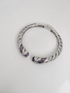 Openable Cuff bracelet with Stones, American Diamonds, crystal stones, CZ, Fits size upto 2.6"