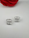 Premium designer Studs earring with clear glass stones, stylish, Statement Jewelry, jewelry for all ages, best for Bridesmaid Gift