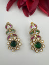 Cubic Zirconia, Kundan, Stone Chandelier Drop Earrings, Moissanite, CZ, Designer jewelry