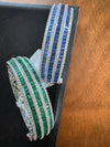 Openable Designer only 1 bracelet with, American Diamonds, crystal stones, CZ, Fits size upto 2.6"