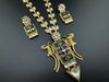 Green Amrapali Inspired, Premium Quality Inlay work on natural stone long Necklace