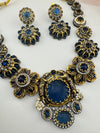 Pearl, CZ,Stones Sabyasachi inspired necklace set, Indian Bridal Jewelry set