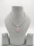 Swarovski Crystals and CZ Diamond all over Necklace Set, White Gold Plated set