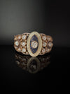 Moissanite Kundan, MOP, CZ Adjustable Bracelet Bangle, Gold Polish Designer Bangle