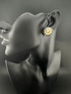 Kundan, Pachi kundan, cubic Zirconia, stones Stud Earrings, Tyaani Inspired Indian Jewelry