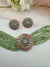 Hydro beads, CZ, Stones Choker necklace set, Indian Bridal Jewelry, chic set