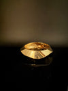 Brushed finished Gold Chunky Cuff Bracelet Bangle, Anti Tarnish, fits sizes upto 2.6"
