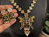 Green Amrapali Inspired, Premium Quality Inlay work on natural stone long Necklace