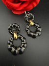 High Quality Premium Enamel and gold Designer Drop Earrings