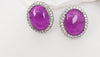 Cubic Zirconia, American Diamond,Doublet stone studs earrings, Indian Jewelry