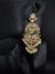 White and Gold Kundan, Pearls Chandelier Earrings, High shine Bridal, Moissanite, CZ, Designer jewelry