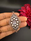 Openable Designer bracelet with Pearls, crystal stones, CZ Nano setting, Fits size upto 2.6"