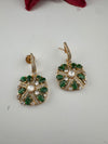 Cubic Zirconia, Kundan, Stones Chandelier Drop Earrings, CZ, Designer jewelry