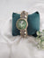 Moissanite Kundan, CZ, Doublet Stone, Openable Designer Bracelet Bangle, Gold Polish (Fits 2.6" wrists)