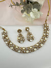 Stones, CZ, Kundan Gold necklace set, Indian Bridal Jewelry set