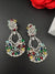Premium Cubic Zirconia Pearl Chandelier Drop earrings is designer Inspired, Statement Drop Dangle earring, Bridal, Party, Wedding jewelry,