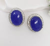 Cubic Zirconia, American Diamond,Doublet stone studs earrings, Indian Jewelry
