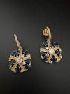 Cubic Zirconia, Kundan, Stones Chandelier Drop Earrings, CZ, Designer jewelry