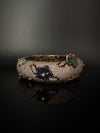 Openable Matt Gold Plated Bangle with Crystal Stones, CZ Nano Setting (Fits 2.6" Diameter)