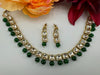 Kundan and Pearls Sleek Necklace Set